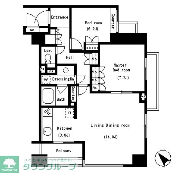パークアクシス南麻布の物件間取画像