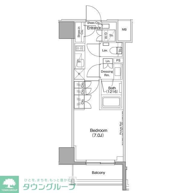 ザ・パークハビオ麻布十番の物件間取画像