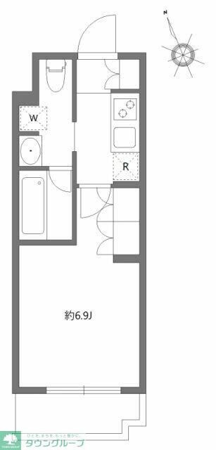 アジールコート東大井の物件間取画像