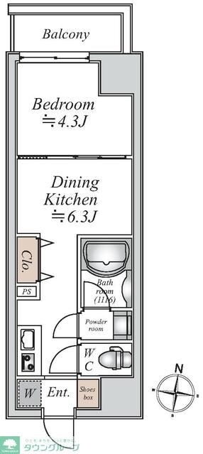 グランカーサ大島の物件間取画像