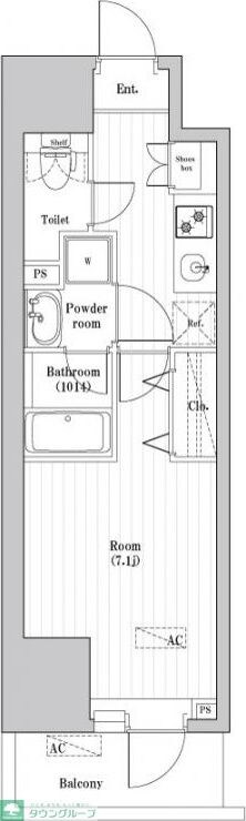 オーパスレジデンス武蔵小山の物件間取画像