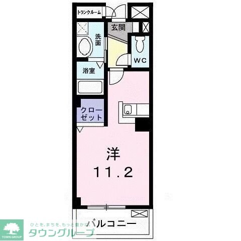 グリーンヒルズ大澤Bの物件間取画像