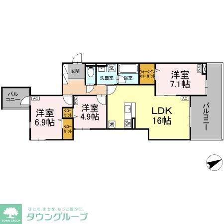 D-residence稲城の物件間取画像