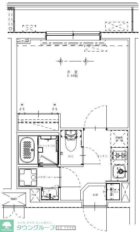 GENOVIA久地の物件間取画像