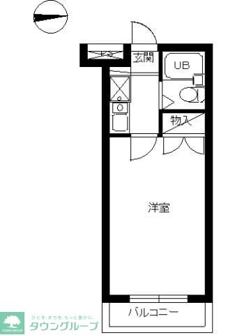 スカイコート多摩川第2の物件間取画像