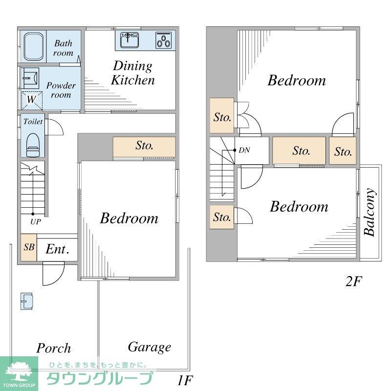 八王子楢原町戸建の物件間取画像
