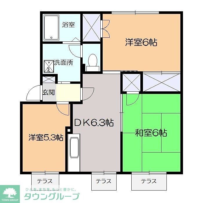 メイプルハイツの物件間取画像