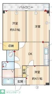 プリンシパル羽村の物件間取画像
