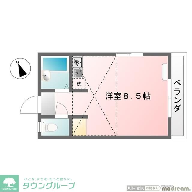 ローズヴィラ明神町の物件間取画像