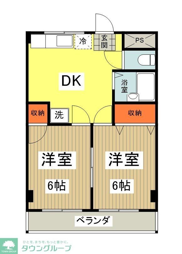大沢コーポの物件間取画像
