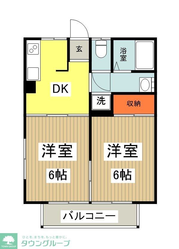 ハイツさつきの物件間取画像