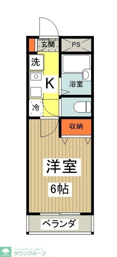 びおら女子学生寮の物件間取画像