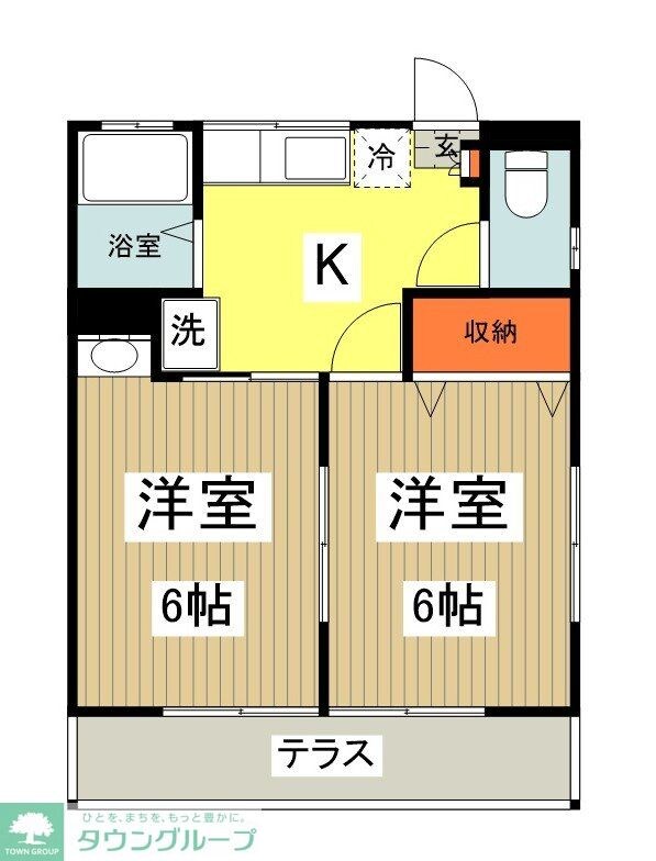 コーポカンナの物件間取画像