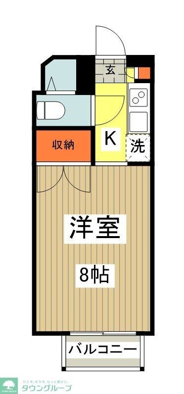 アーバンオアシスK&Yの物件間取画像