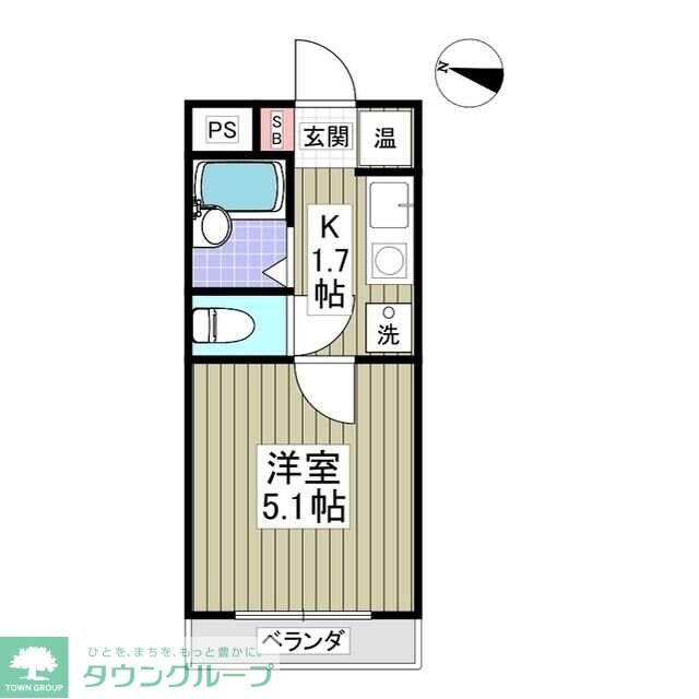 インティメイトハイツの物件間取画像