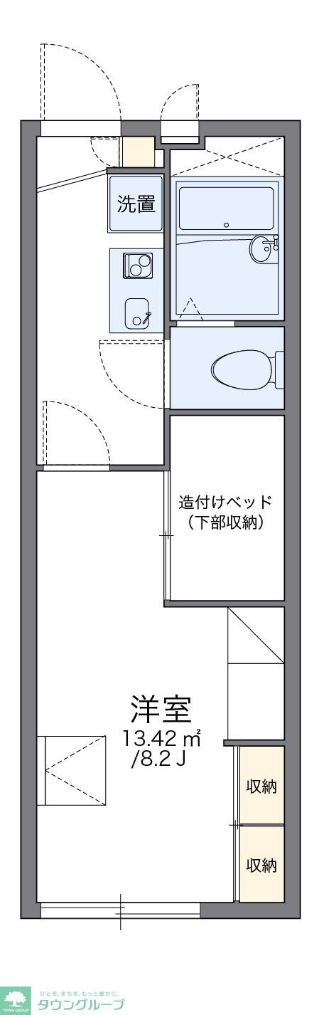 レオパレスGatesMillsの物件間取画像
