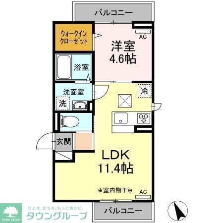 Dフラット大和田の物件間取画像