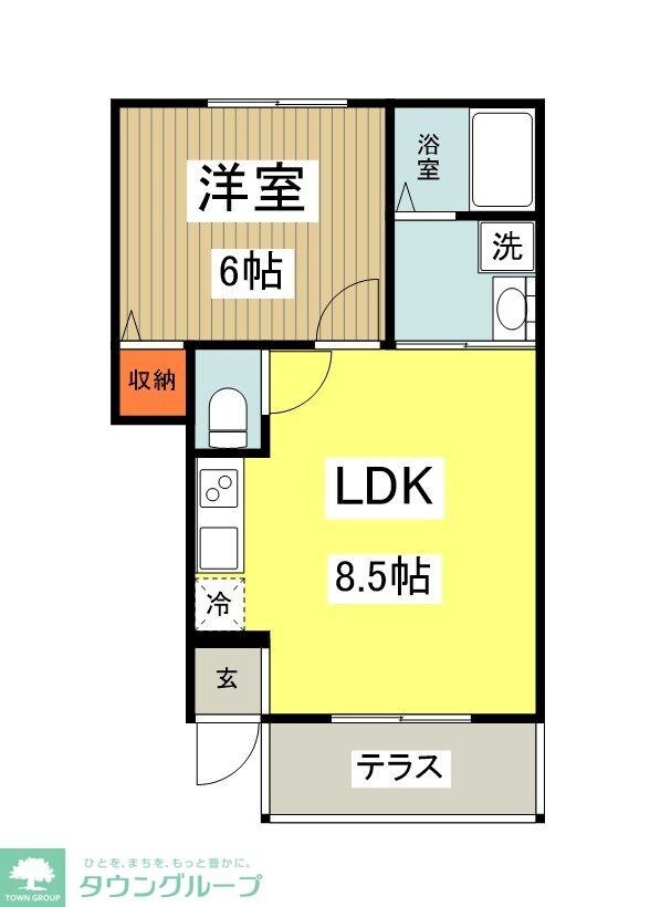 アクアシティ追分の物件間取画像
