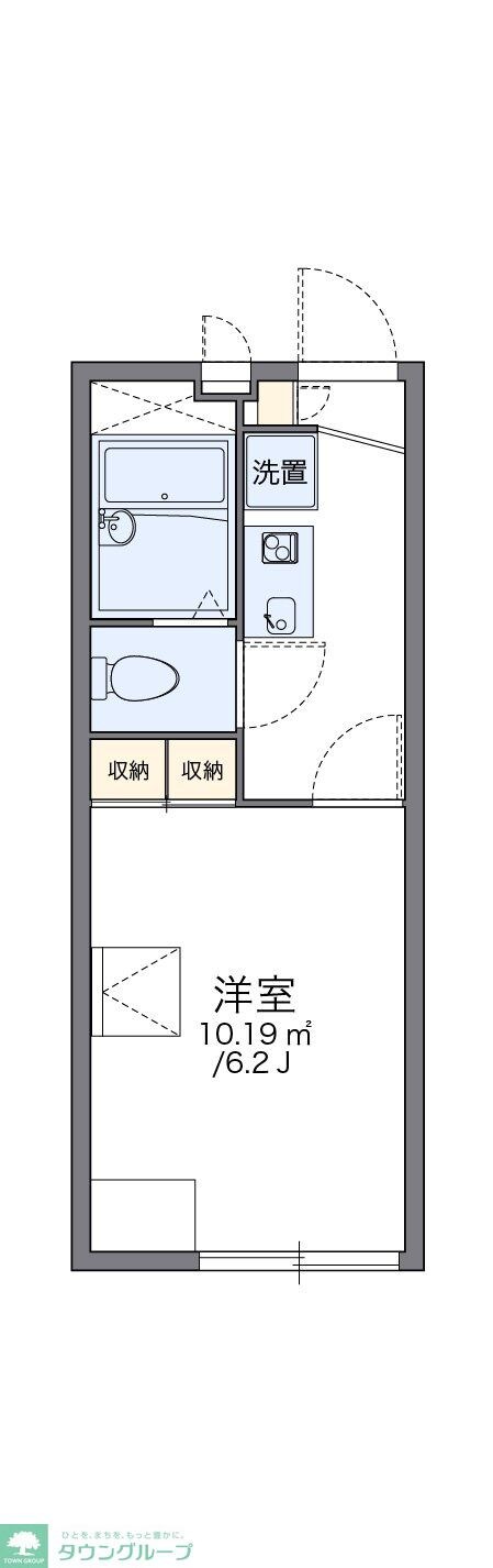 レオパレスハピネスの物件間取画像