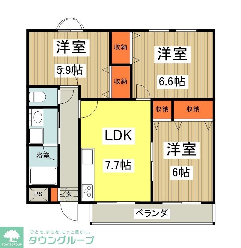 コルティーレの物件間取画像