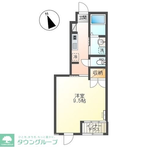 サニーサイドの物件間取画像