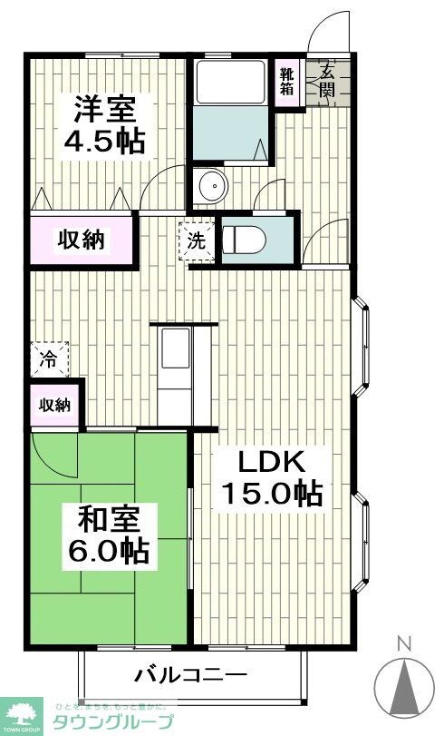 ヴィラ湘南の物件間取画像