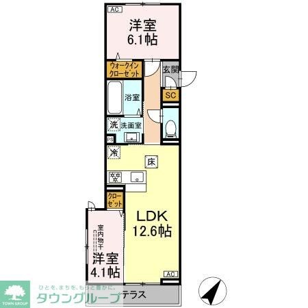 D Paina 笹下の物件間取画像