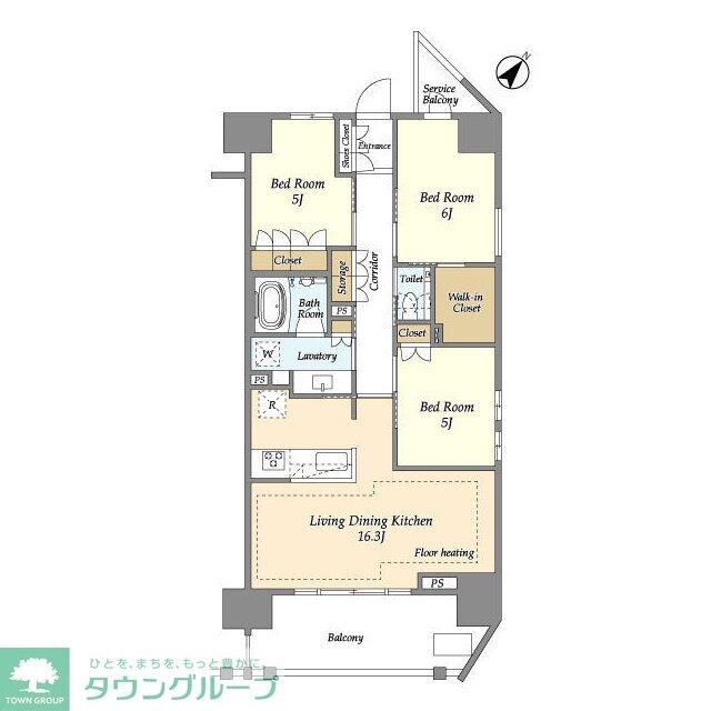 横須賀中央レジデンスの物件間取画像