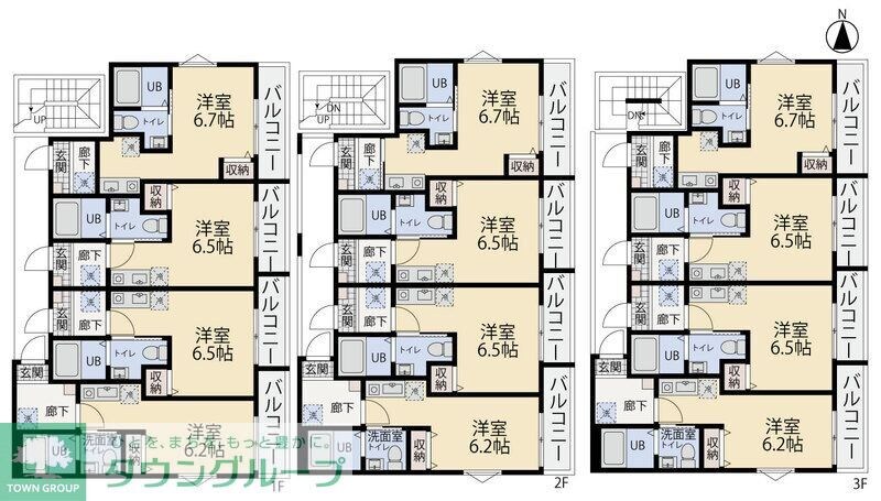 うみかぜハイツIIの物件間取画像