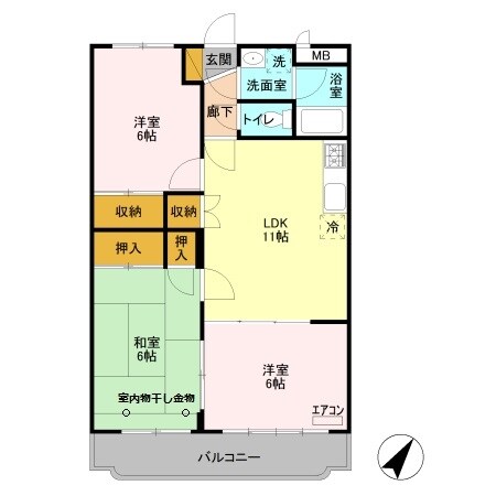 パレススリーゼの物件間取画像