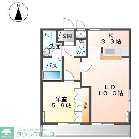 末広エステート Bの物件間取画像