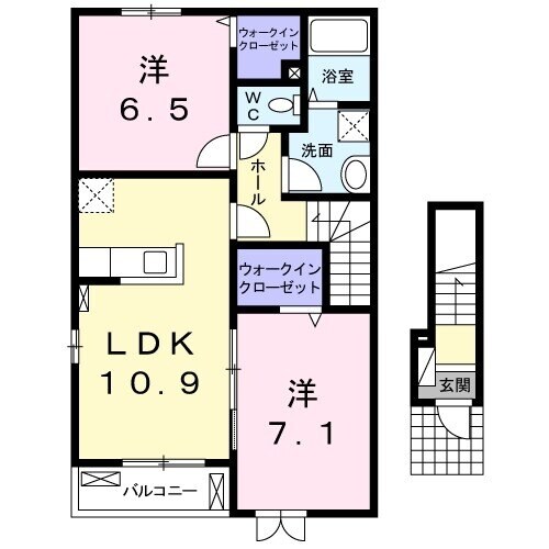 S・グランツ Bの物件間取画像