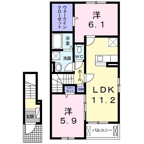 ブライトアンジュ・クロシェットの物件間取画像