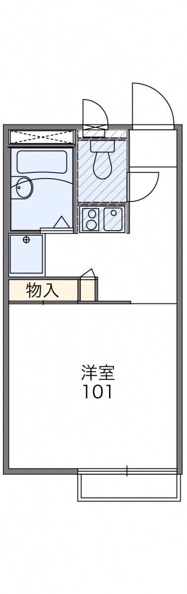 レオパレスラ・プランタンの物件間取画像