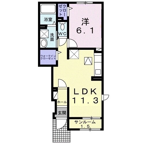 アルカンシェル・シャトーの物件間取画像