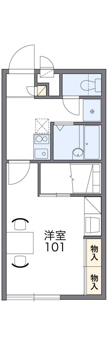 レオパレス喜勇の物件間取画像