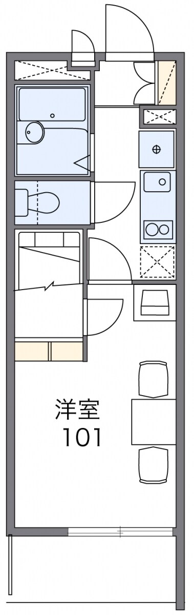 レオパレスつくばの物件間取画像