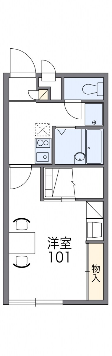 レオパレスGOTOの物件間取画像