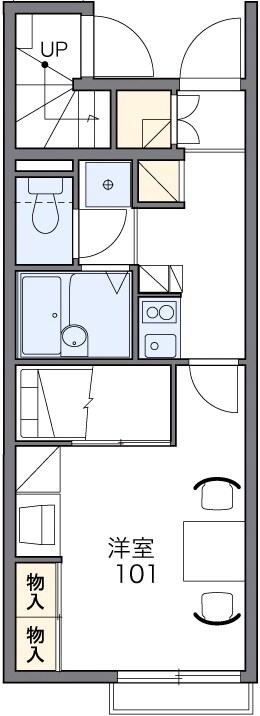 レオパレスグランデ 34564の物件間取画像
