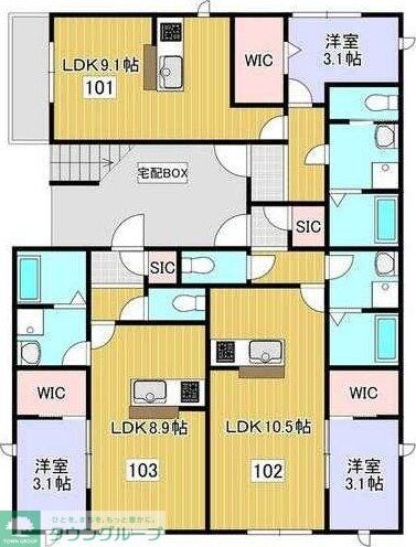 カルプの物件間取画像