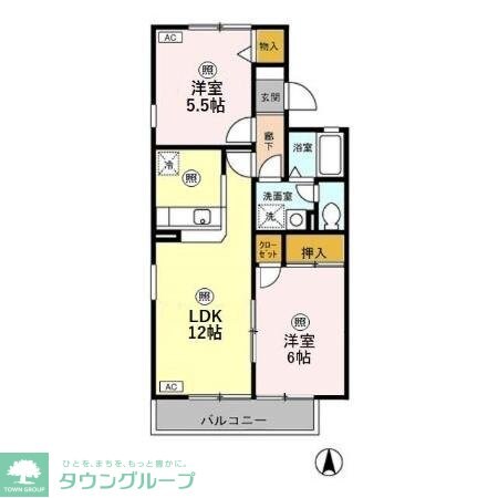 スクウェアガーデン IIの物件間取画像