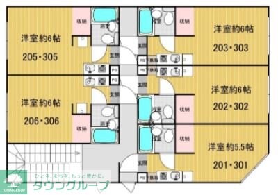 ハイツTBSの物件間取画像