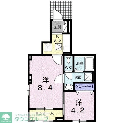 ラ・フェリーチェ Aの物件間取画像