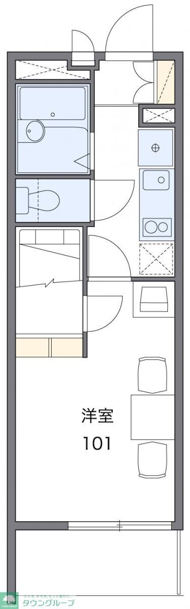 レオパレスシンメイ加須 35634の物件間取画像