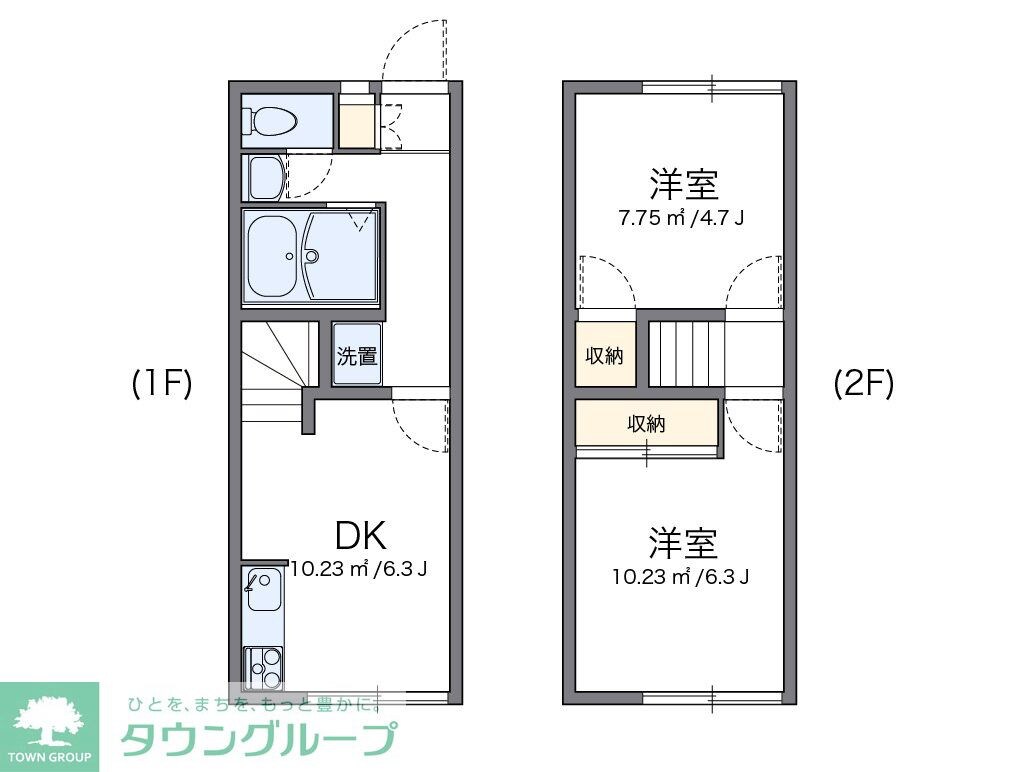 レオパレスサニーヒルの物件間取画像