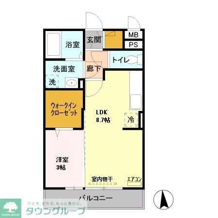 メイスクエア Cの物件間取画像