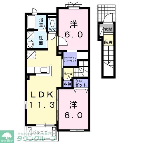 ベル・コリーヌの物件間取画像