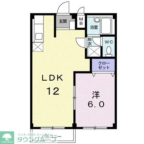 カーサ八幡林の物件間取画像