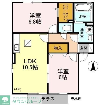 スクエアガーデン Bの物件間取画像