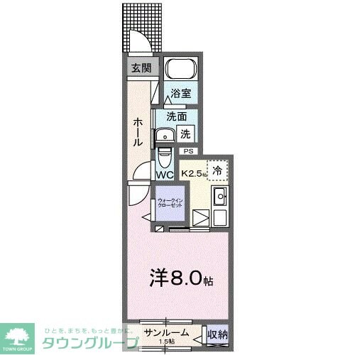 ラ・プロムナードIIIの物件間取画像